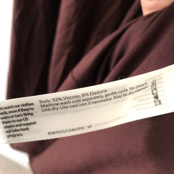 Eileen Fisher Brown V Neck Midi Dress XS - Picture 11 of 12
